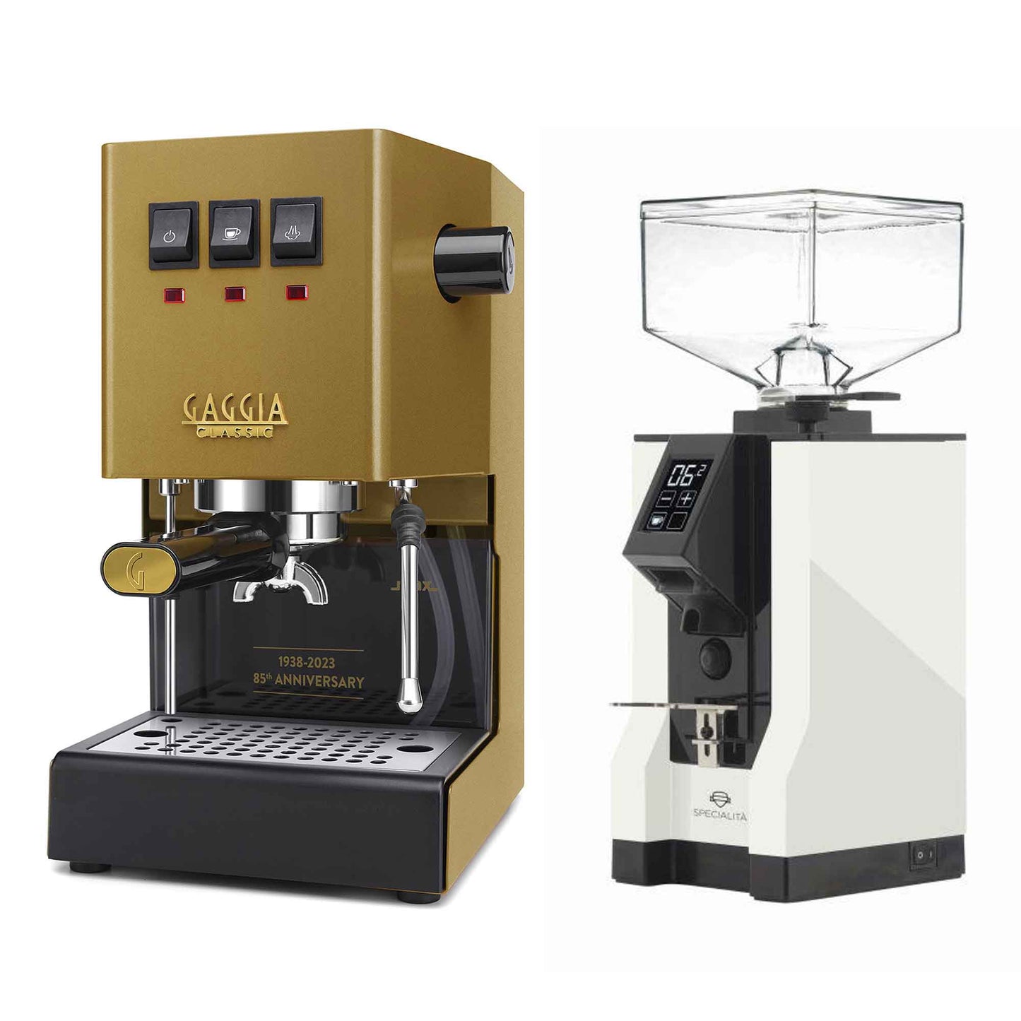 New - Gaggia Classic Evo Pro & Eureka Mignon Specialita Espresso Machine Package