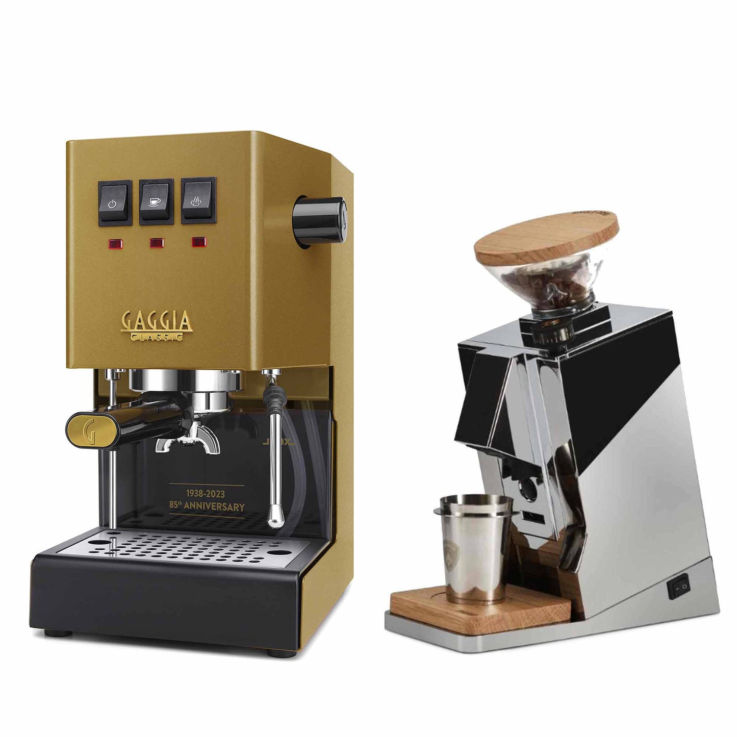 New - Gaggia Classic Evo Pro & Eureka Oro Single Dose Espresso Machine Package
