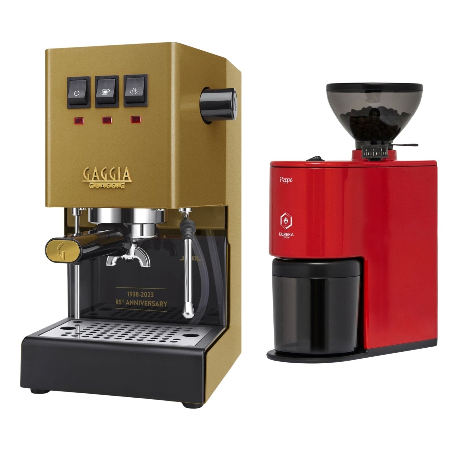 Gaggia Classic E24 Evo Pro Espresso Machine & Eureka Peppe Grinder Bundle