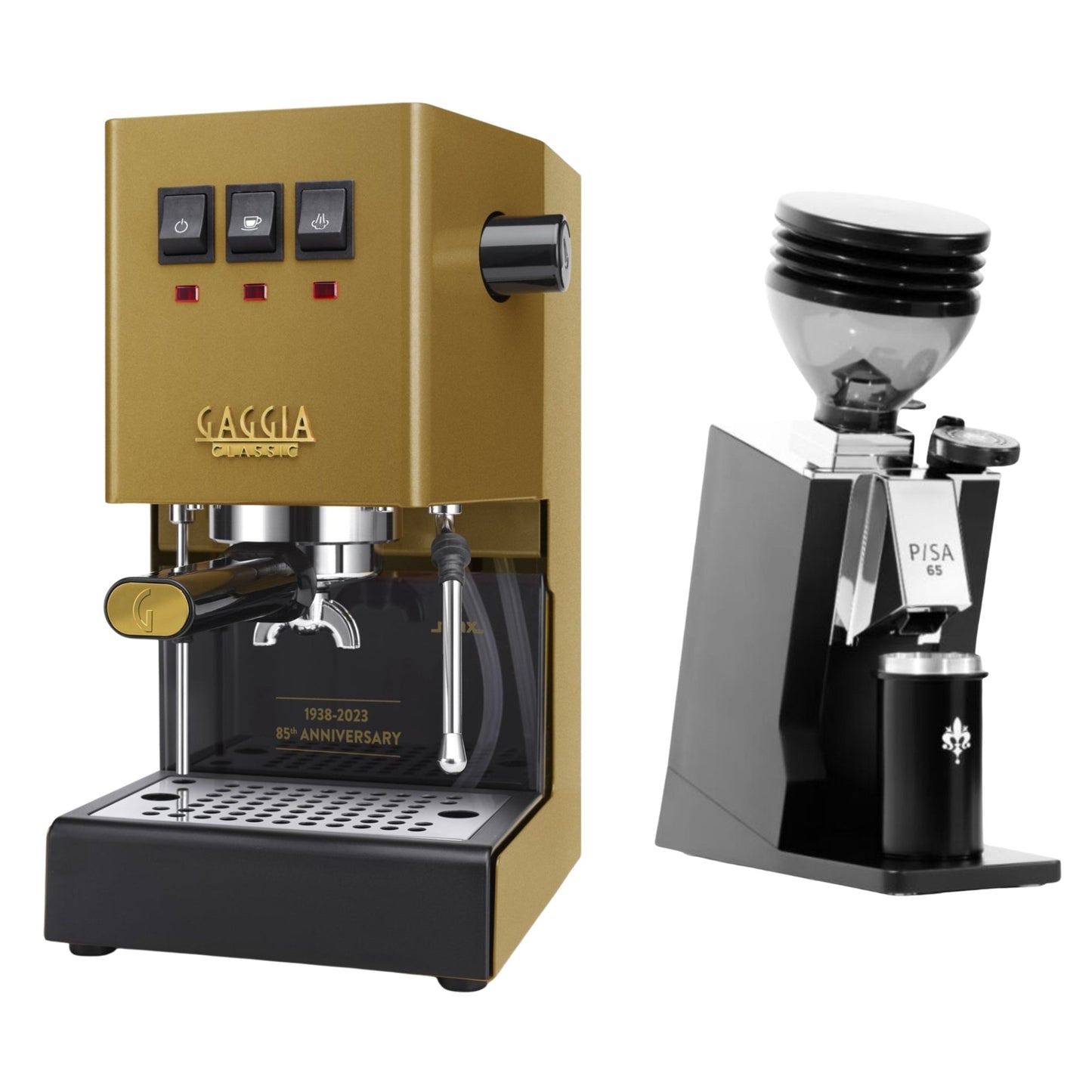 Gaggia Classic E24 Evo Pro & Eureka Mignon Pisa 65 Espresso Bundle
