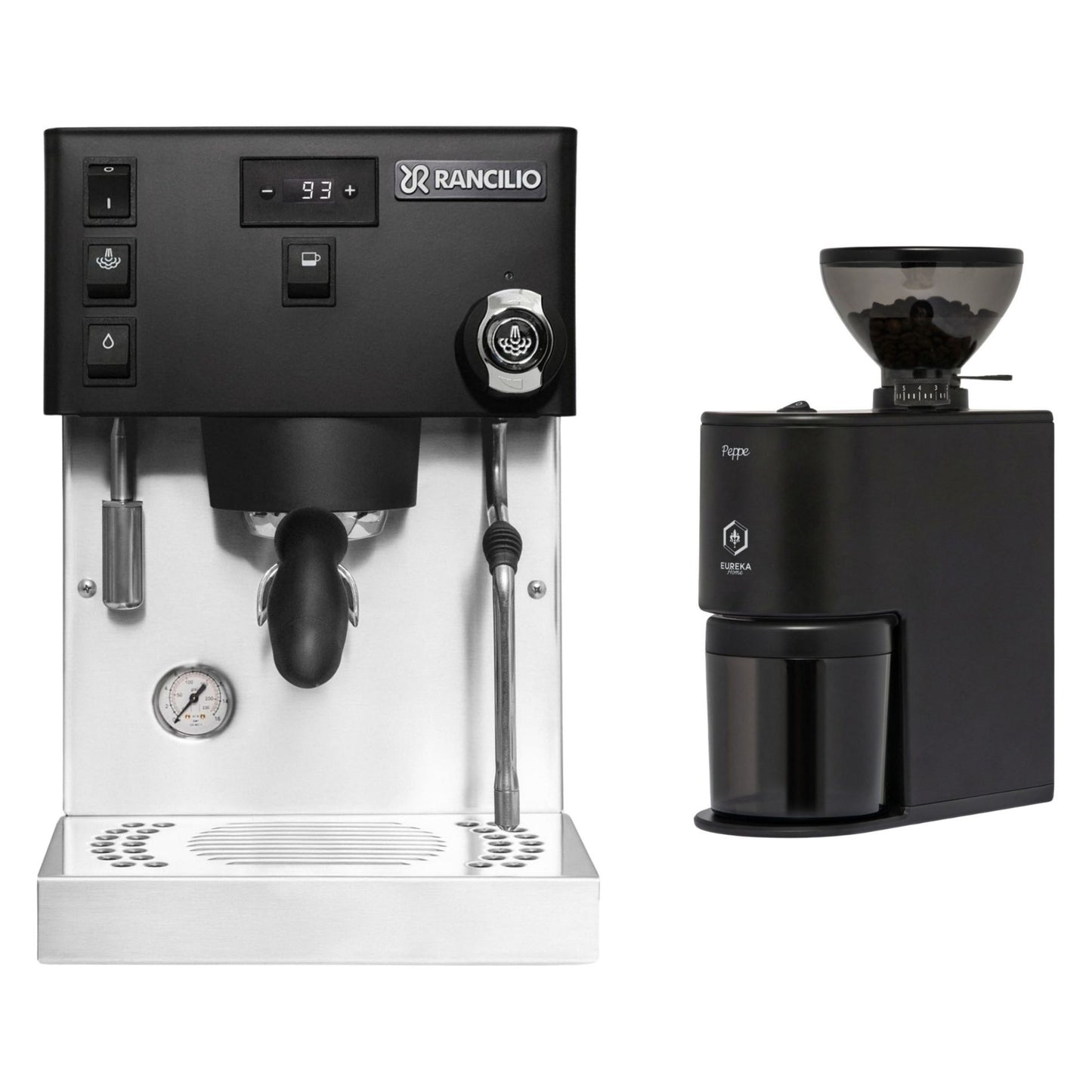 Rancilio Silvia Pro X Dual Boiler Espresso Machine & Eureka Peppe Grinder Bundle