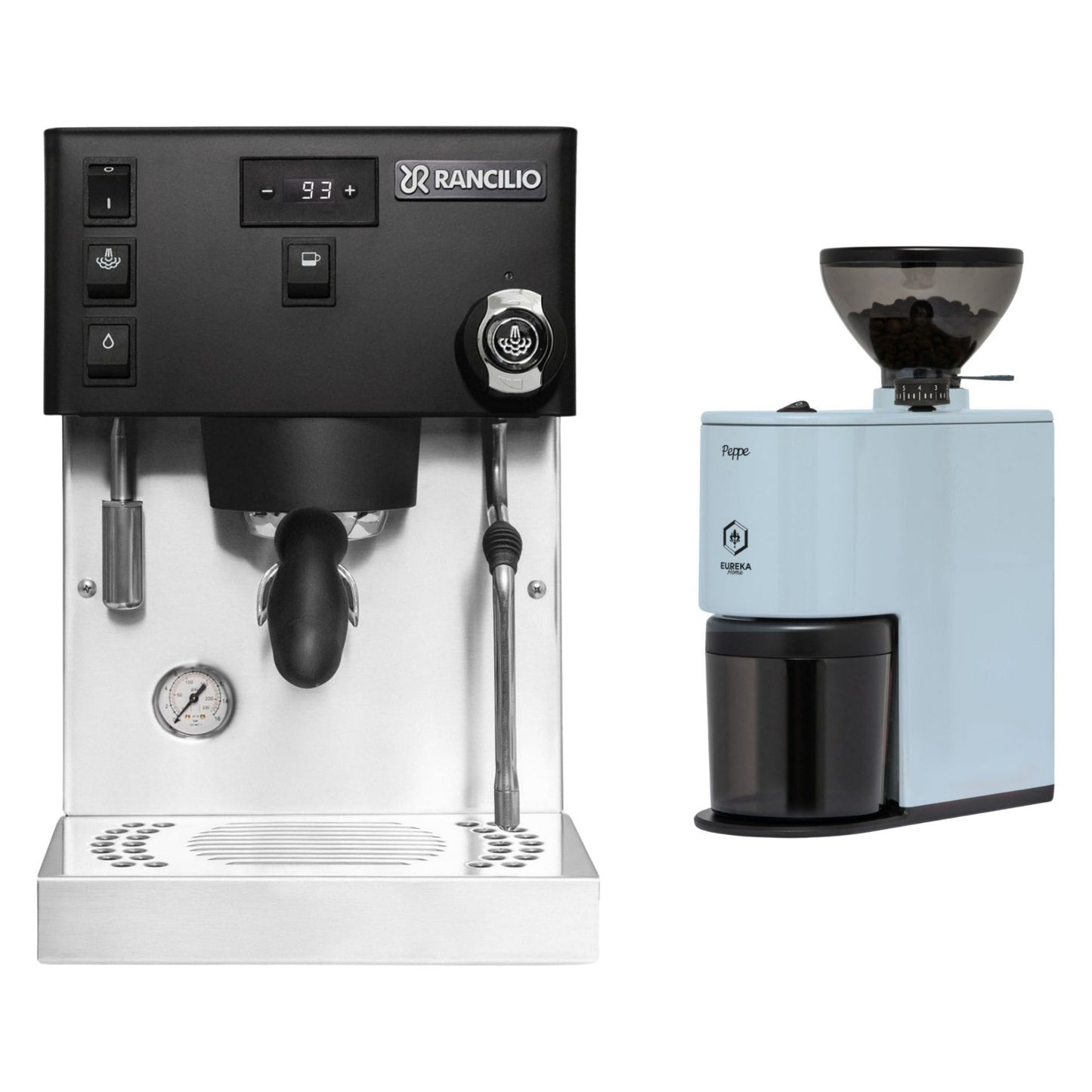 Rancilio Silvia Pro X Dual Boiler Espresso Machine & Eureka Peppe Grinder Bundle