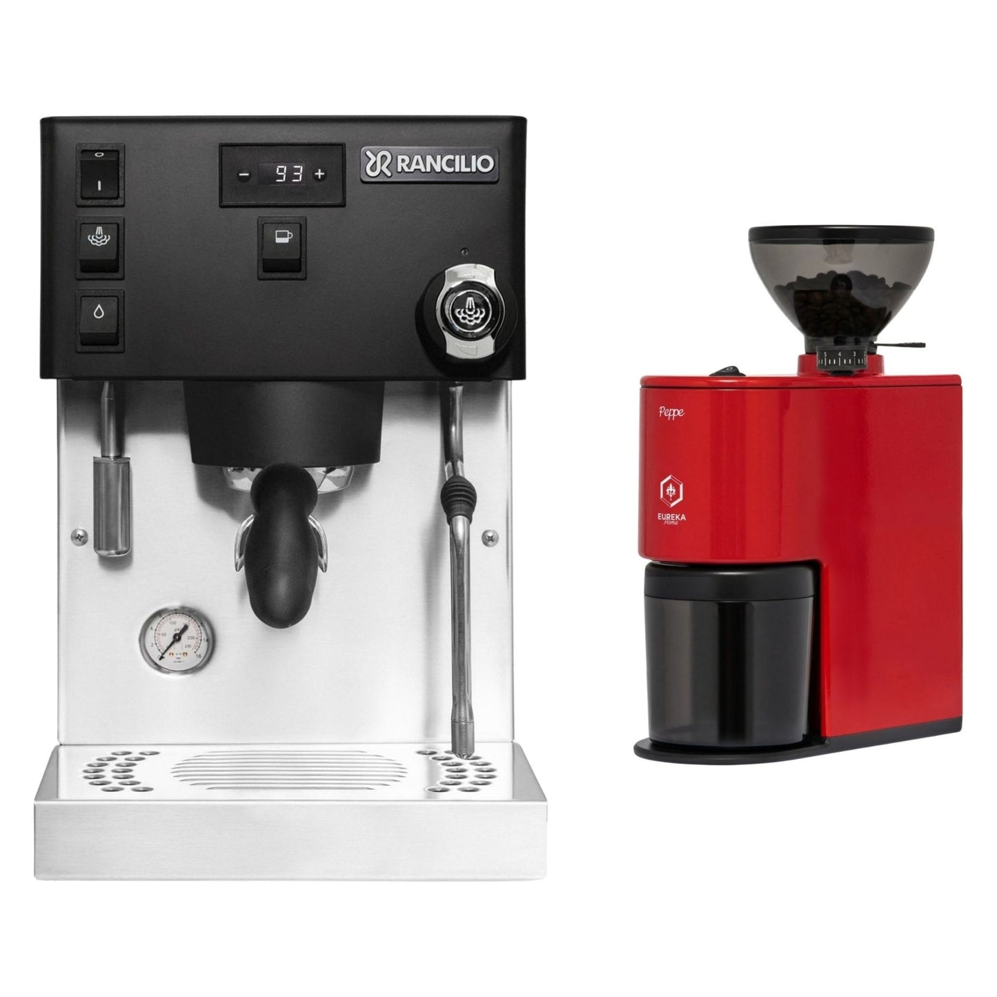 Rancilio Silvia Pro X Dual Boiler Espresso Machine & Eureka Peppe Grinder Bundle
