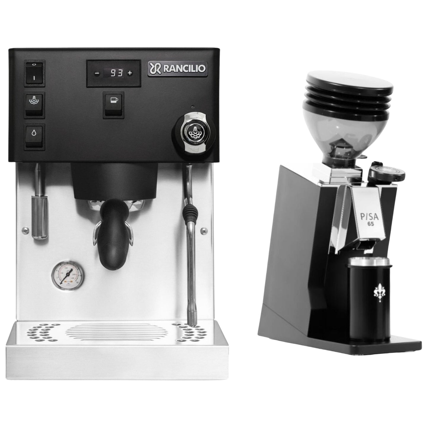 Rancilio Silvia Pro X & Eureka Mignon Pisa 65 Espresso Bundle