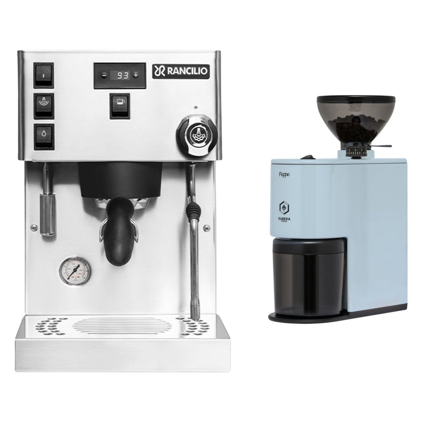 Rancilio Silvia Pro X Dual Boiler Espresso Machine & Eureka Peppe Grinder Bundle