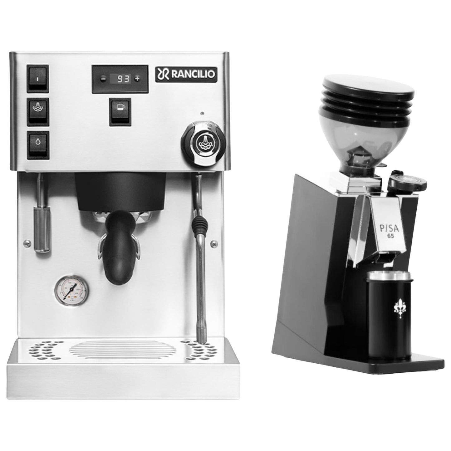 Rancilio Silvia Pro X & Eureka Mignon Pisa 65 Espresso Bundle