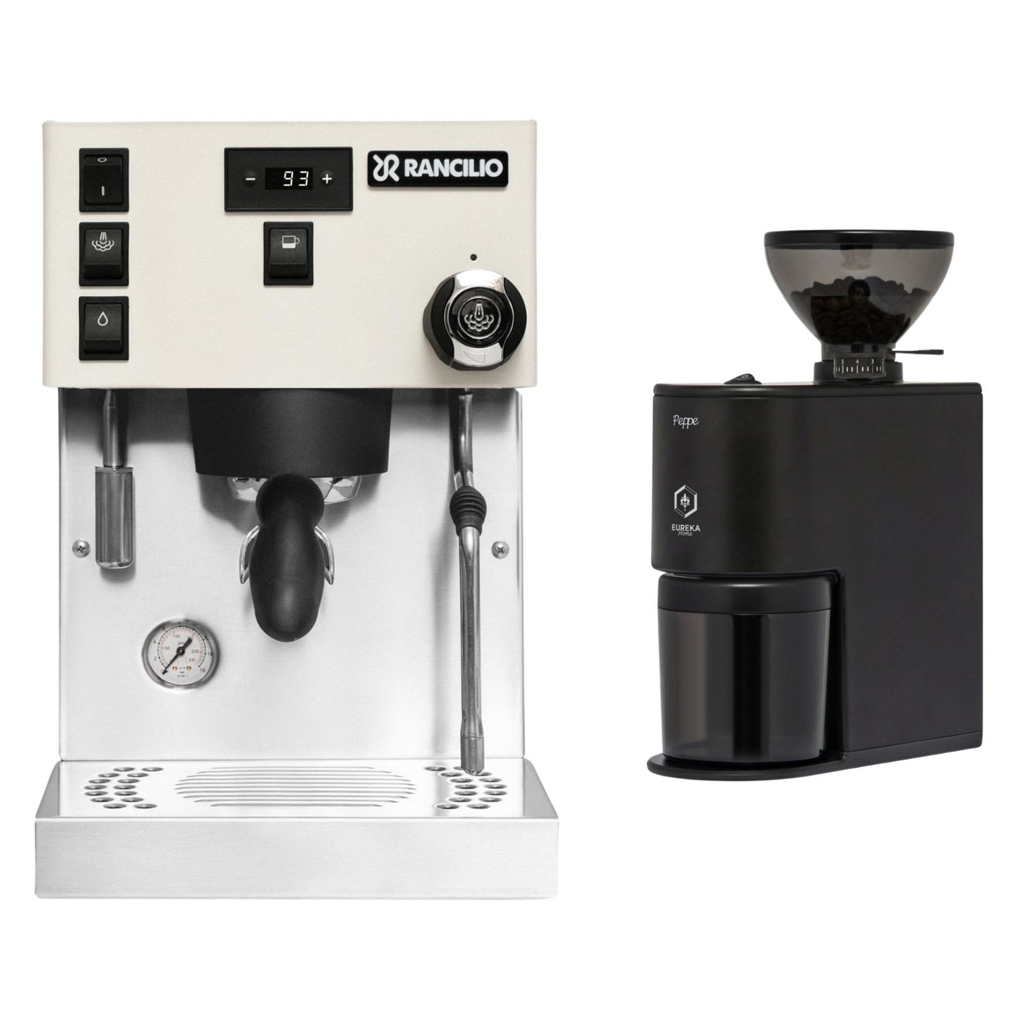 Rancilio Silvia Pro X Dual Boiler Espresso Machine & Eureka Peppe Grinder Bundle