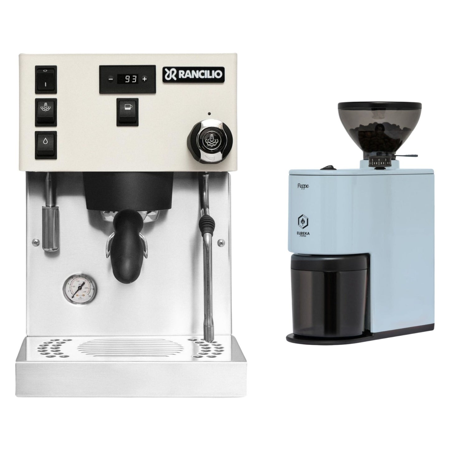 Rancilio Silvia Pro X Dual Boiler Espresso Machine & Eureka Peppe Grinder Bundle