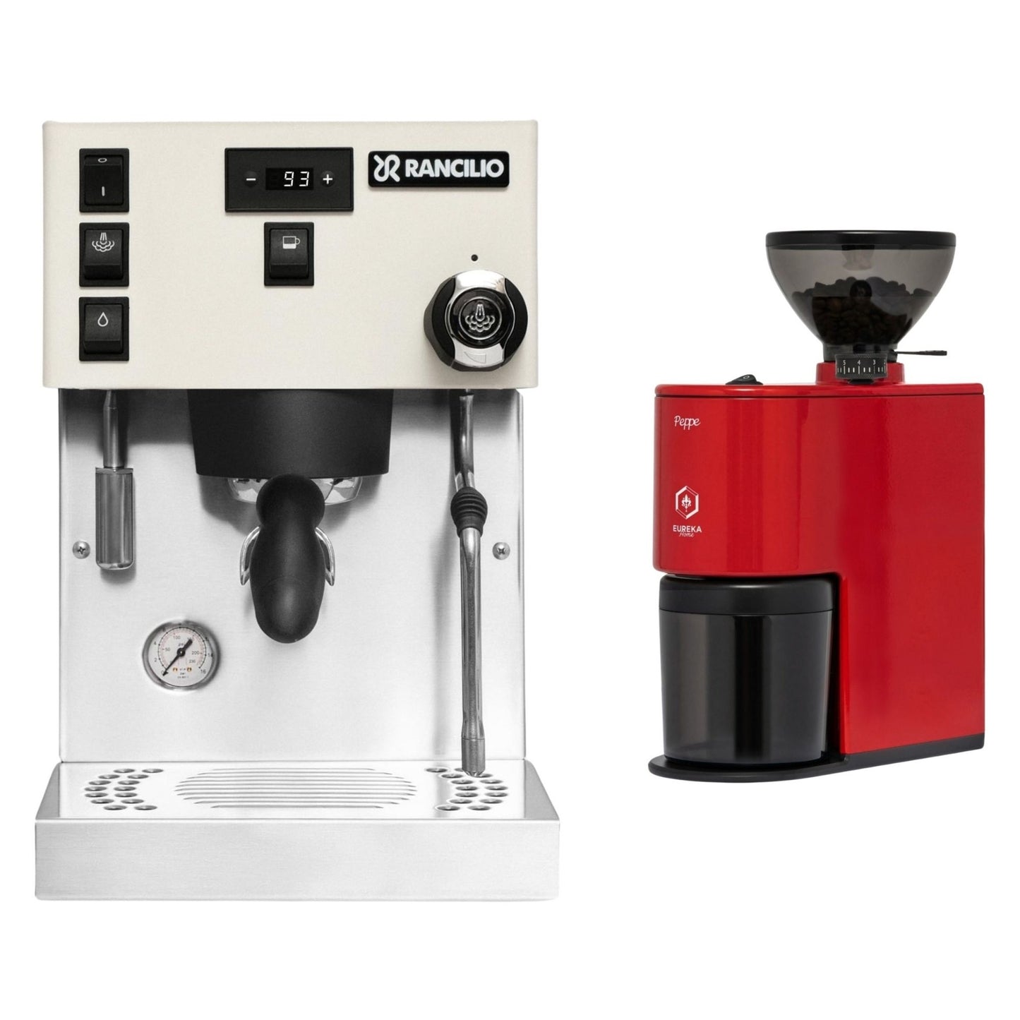 Rancilio Silvia Pro X Dual Boiler Espresso Machine & Eureka Peppe Grinder Bundle