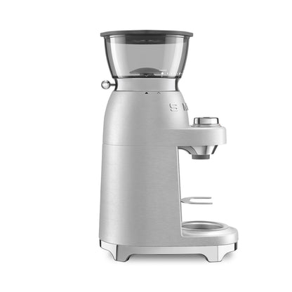 Smeg CGF02 Mini Pro Espresso Coffee Grinder - Stainless Steel