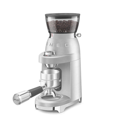 Smeg CGF02 Mini Pro Espresso Coffee Grinder - Stainless Steel