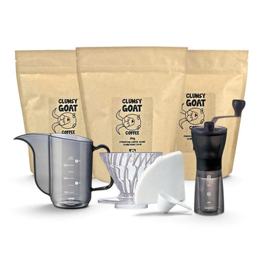 Clumsy Goat Intro Series - Pour-Over Triple Coffee Kit
