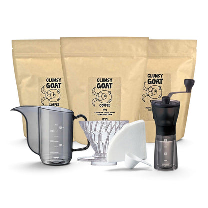 Clumsy Goat Intro Series - Pour-Over Triple Coffee Kit