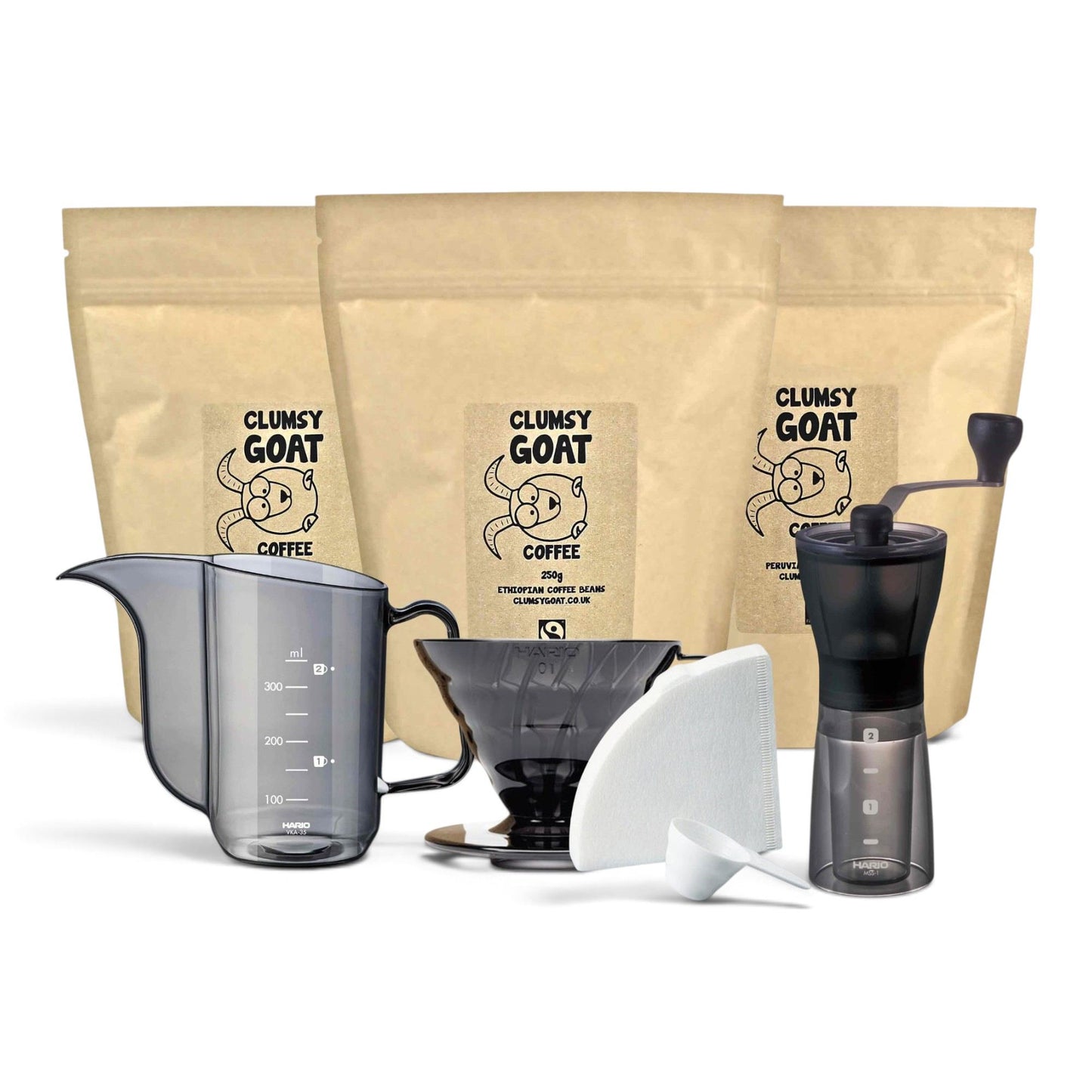 Clumsy Goat Intro Series - Pour-Over Triple Coffee Kit