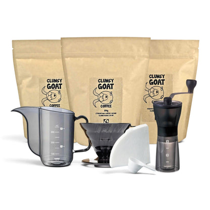 Clumsy Goat Intro Series - Pour-Over Triple Coffee Kit