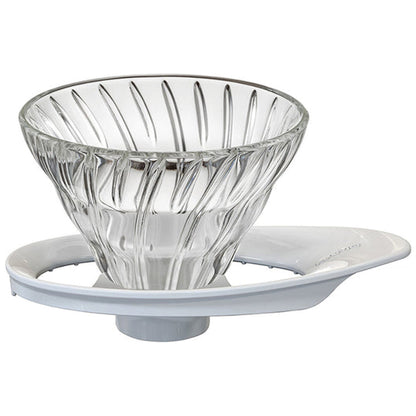 Hario V60 Glass Coffee Dripper White - Size 01
