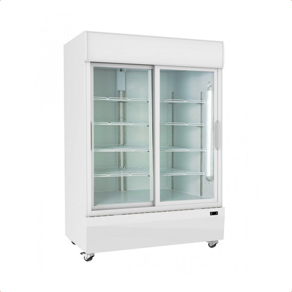 Prodis XD1201S Sliding Double Door Tall Shop Display Fridge