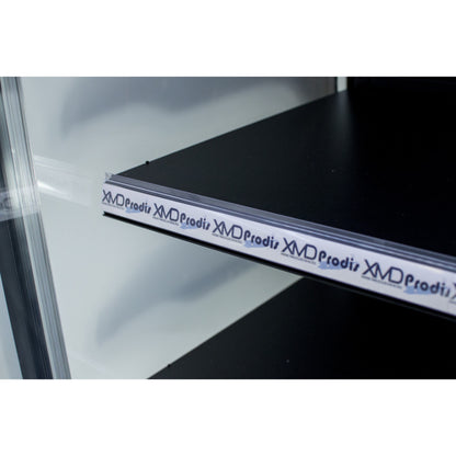 Prodis XMD1875-P-FGD-K Panoramic Frameless Glass Door Refridgerated Multideck - Black