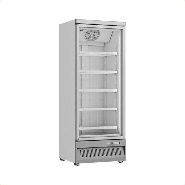 Prodis XPD750-N-G-LE Heavy Duty Low Energy Single Door Tall Shop Display Freezer