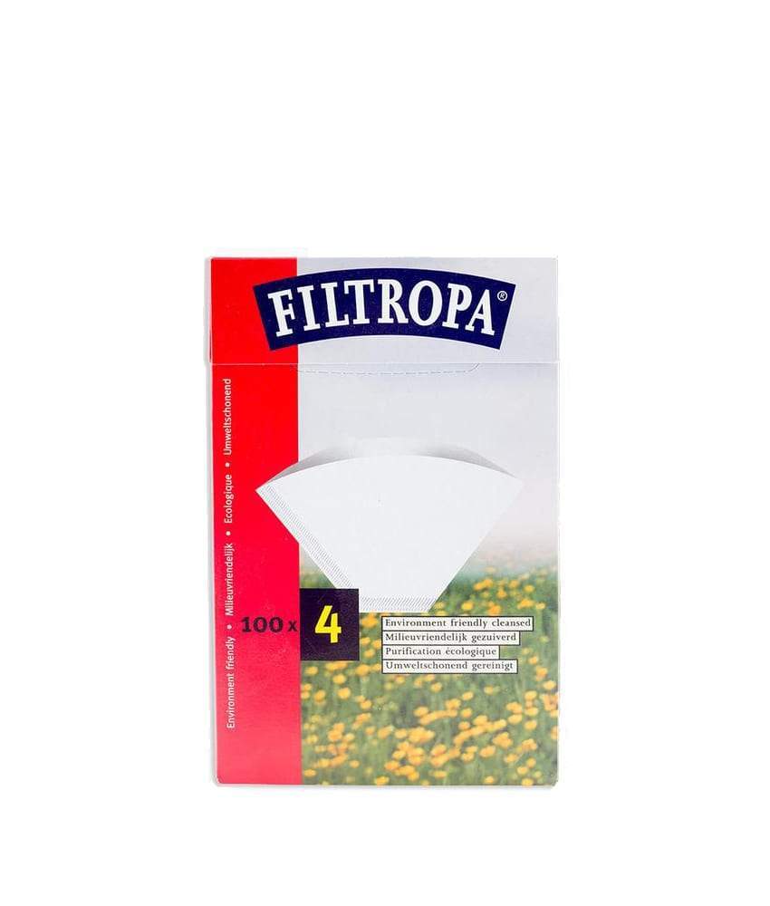 Filtropa Coffee Filter Papers (White) - Size 4 - 100 pack (522)