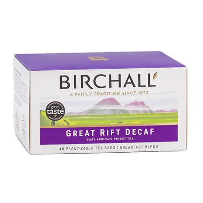 Birchall Great Rift Decaf Tea - 40 Plant-Based Everyday Tea Bags RA