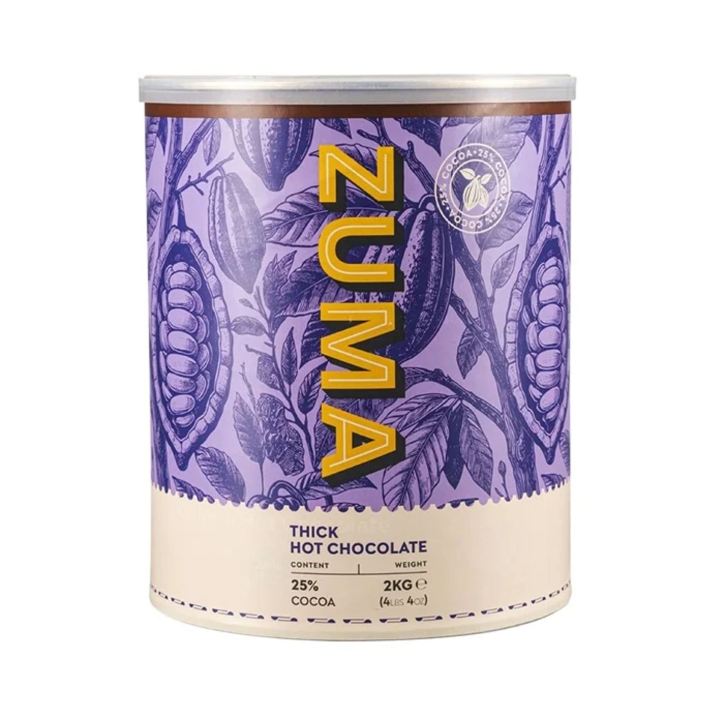 Zuma Thick Premium Hot Chocolate 25% Cocoa 2kg Tin