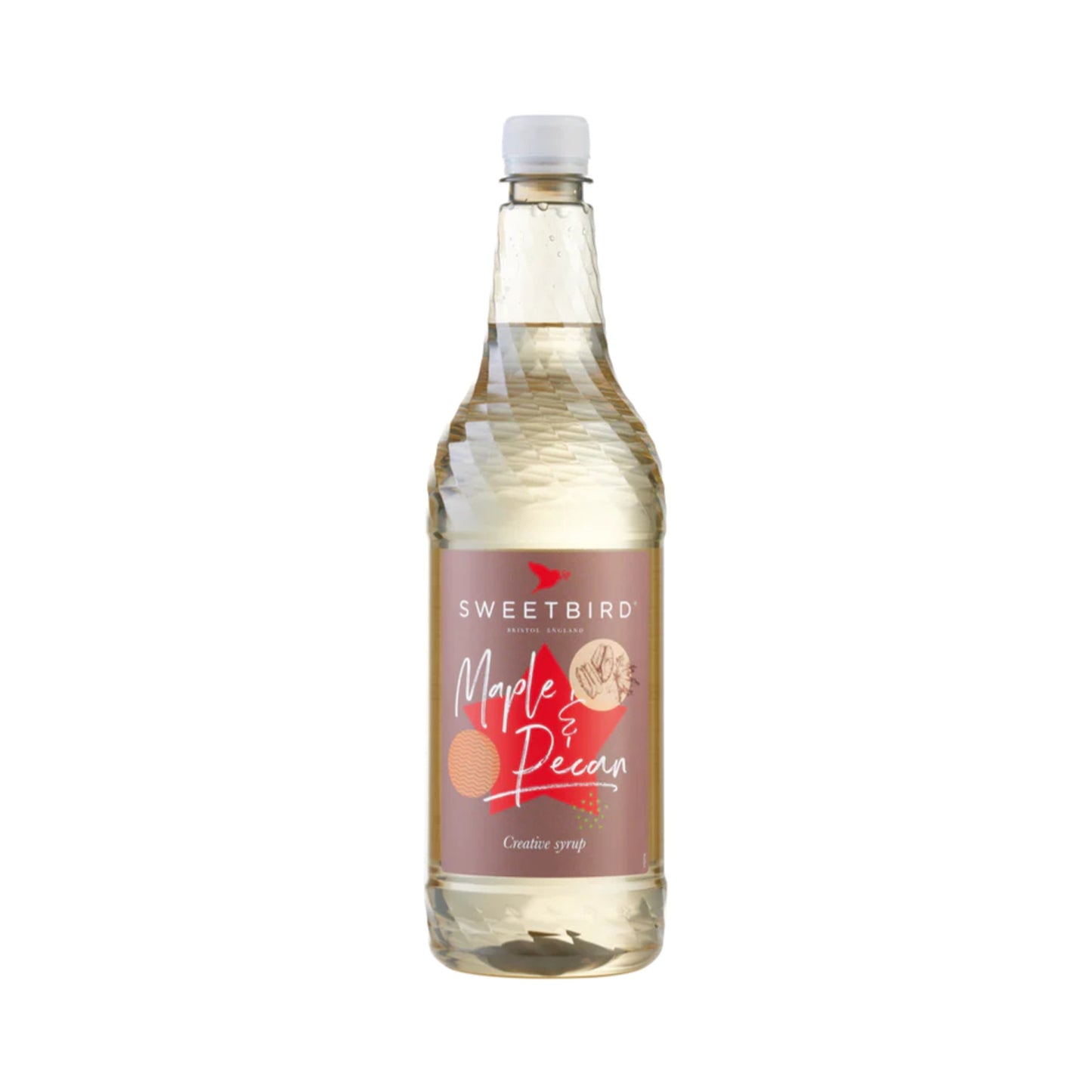 Sweetbird Maple & Pecan Coffee Syrup - 1 Litre Bottle