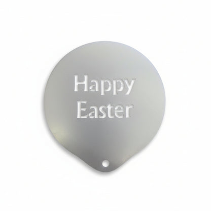 Happy Easter Hot Chocolate Coffee Stencil