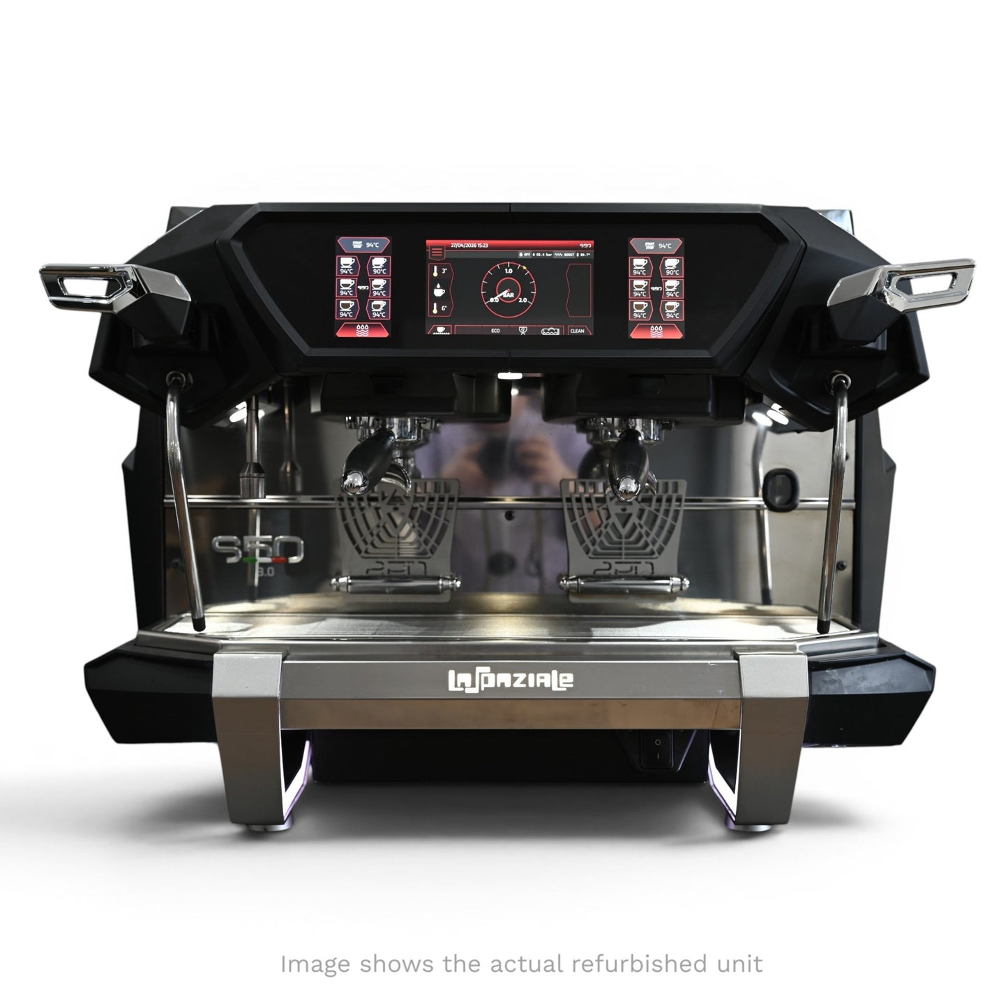 La Spaziale S50 Commercial Espresso Machine - Grinder, Auto Tamper & Milk Steamer Bundle (Refurbished)