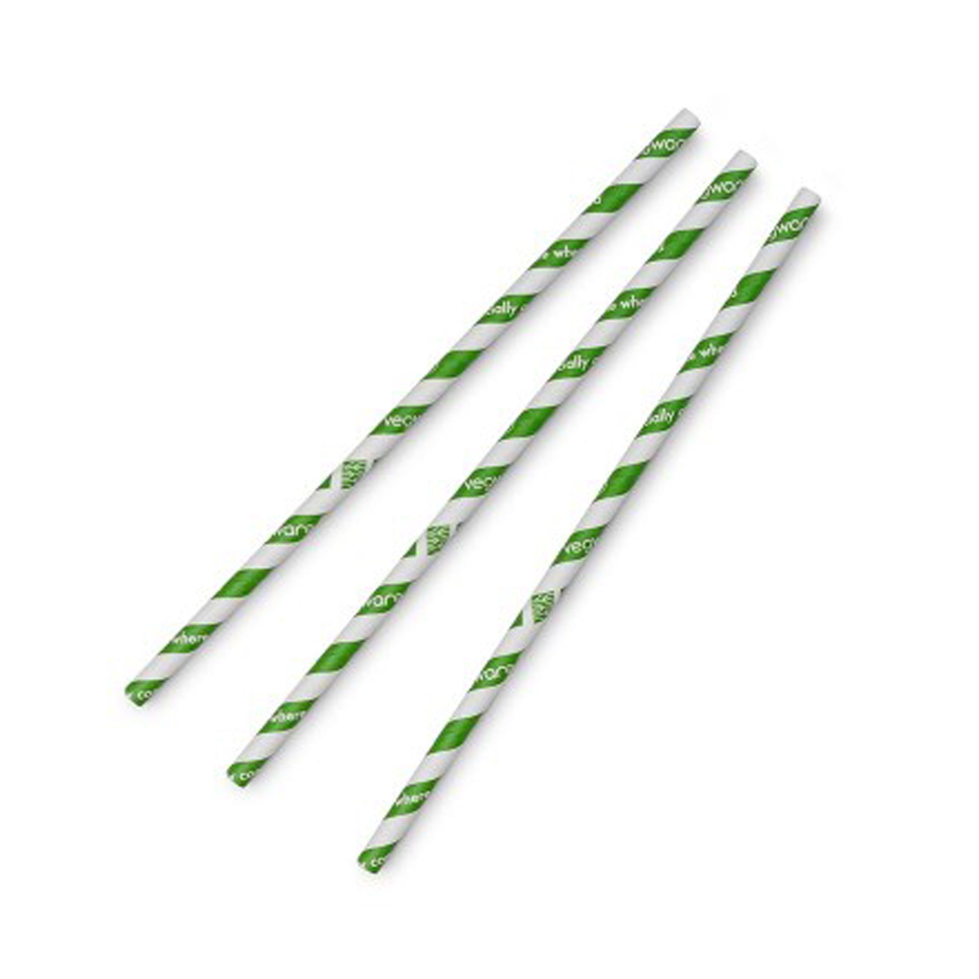 Vegware Compostable Jumbo 8mm Paper Straw, 7.8in - Case of 3000 ...