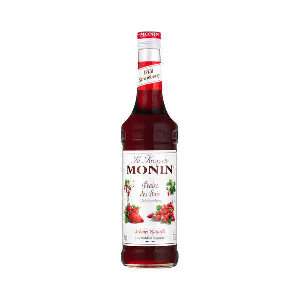 Monin Premium Wild Strawberry Syrup 700ml Glass Bottle