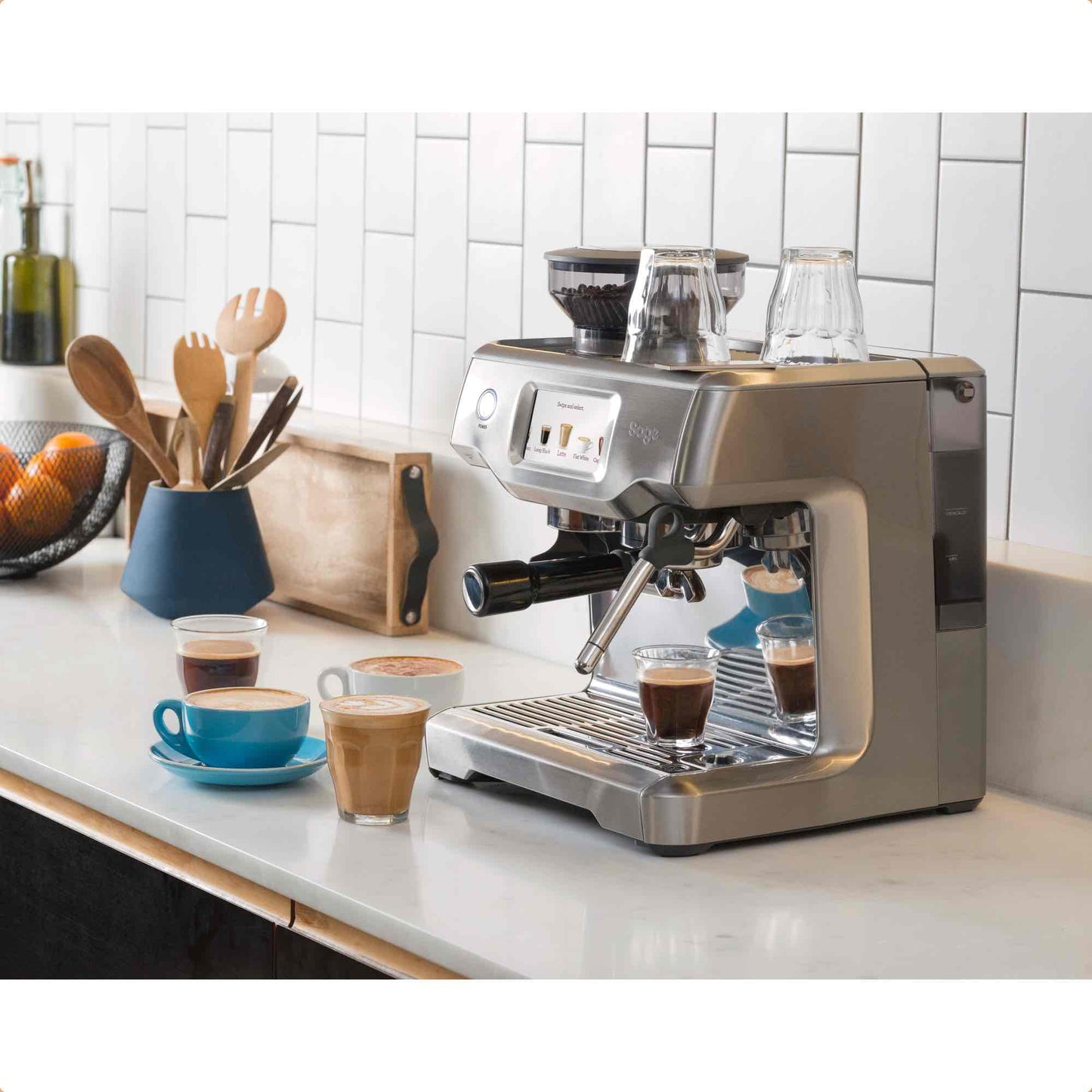 Sage The Barista Touch Espresso Machine Brushed Stainless Steel