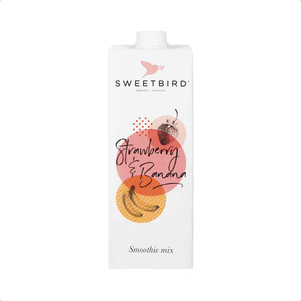 Sweetbird Strawberry & Banana Smoothie Mix - 1L Carton