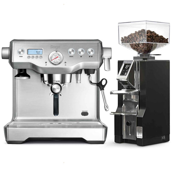 Sage The Dual Boiler Espresso Machine + Eureka Libra Grinder Package