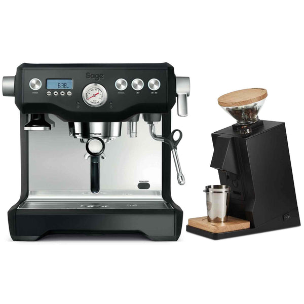 Sage The Dual Boiler Espresso Machine + Eureka Oro Single Dose Grinder Package
