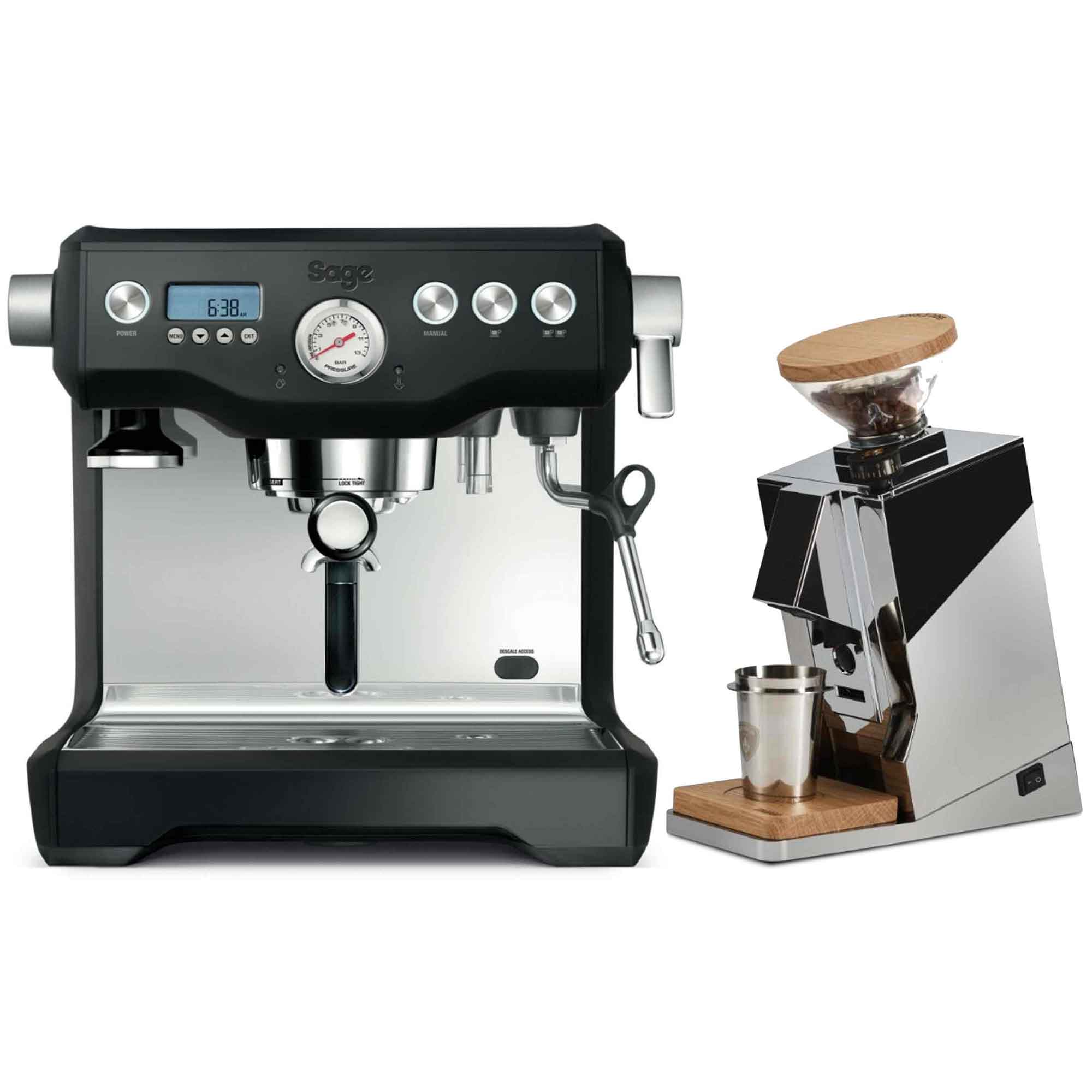 First Dose Machine Sage Dual Boiler + Eureka Single Dose Machine Package | Clumsy Goat Coffee