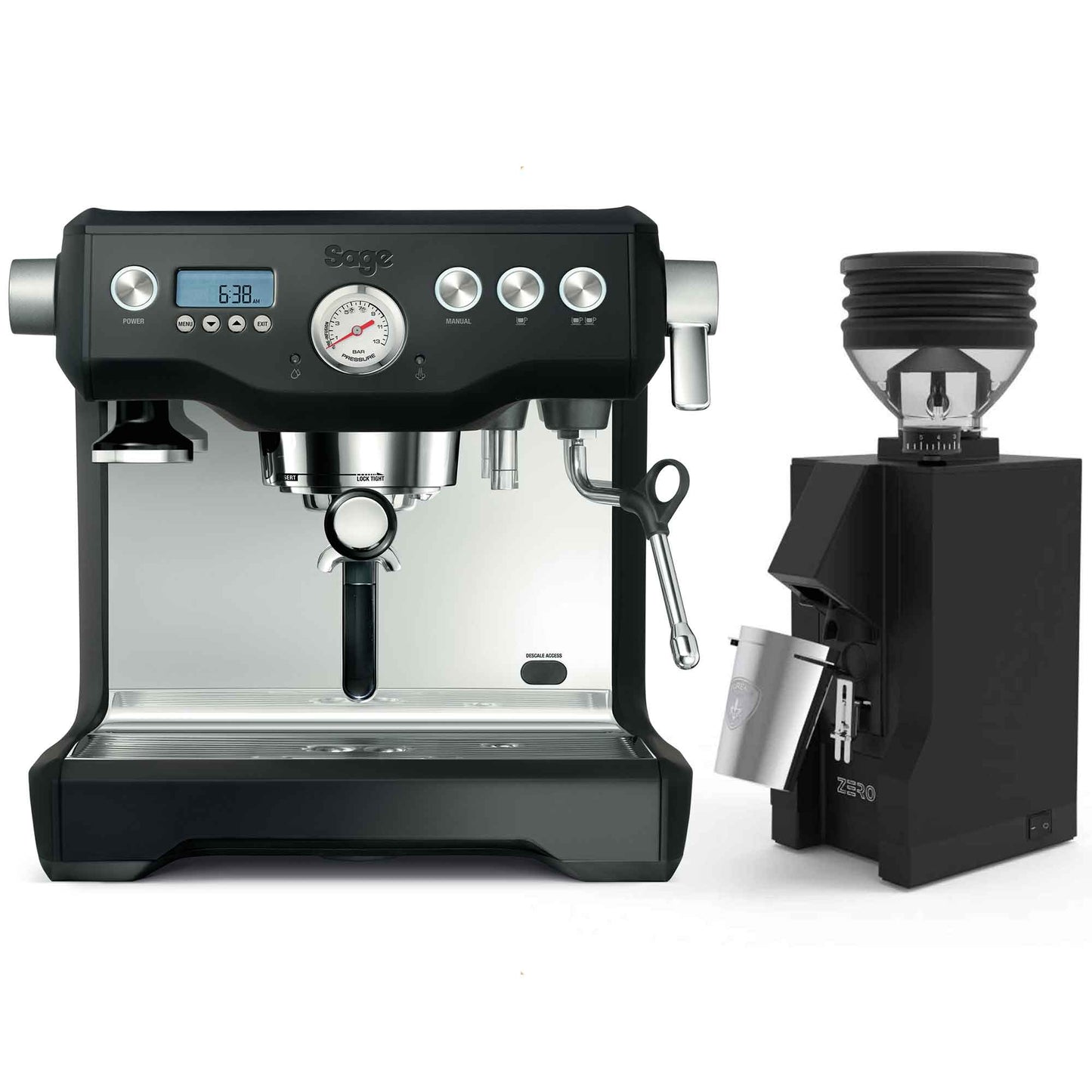 Sage The Dual Boiler Espresso Machine + Eureka Mignon Zero Grinder Package