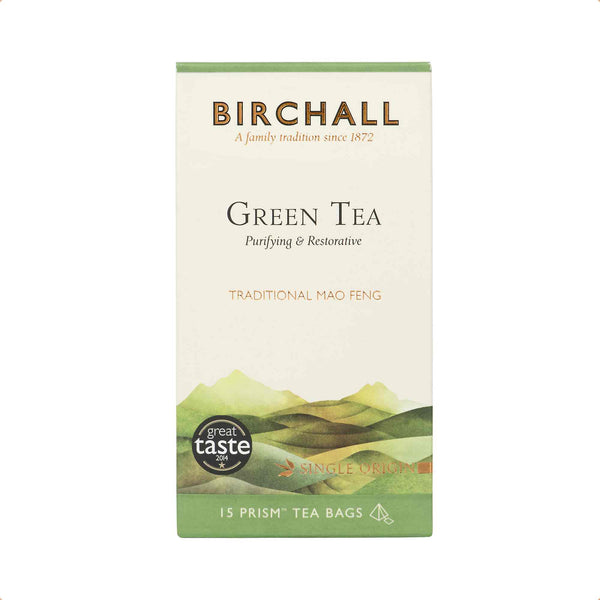 Birchall Mao Feng Green Tea Prism Tea Bags