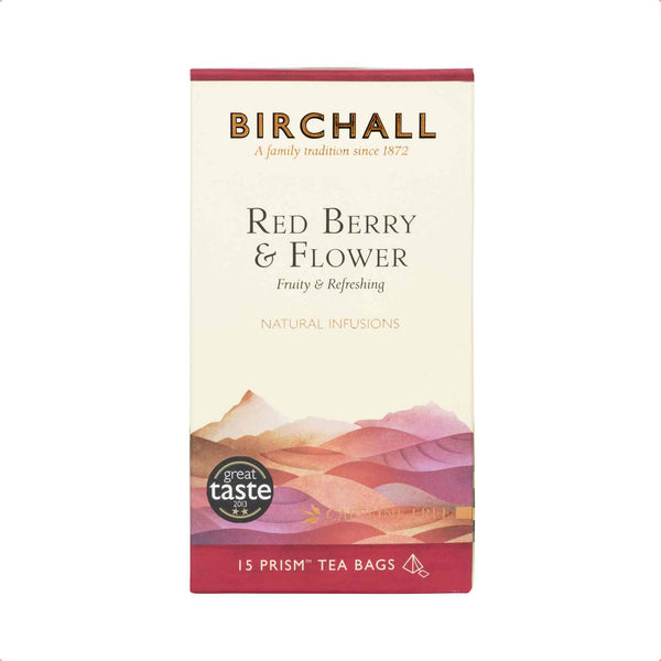 Birchall Red Berry & Flower Prism Tea Bags