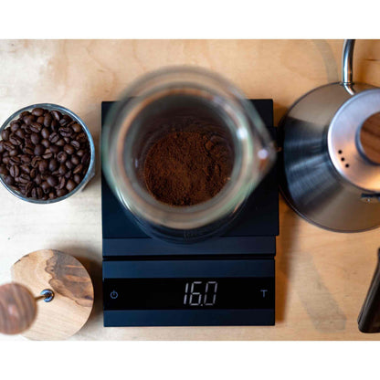 Hario Double Glass Olive Wood Coffee Press 400ml - 3 Cup