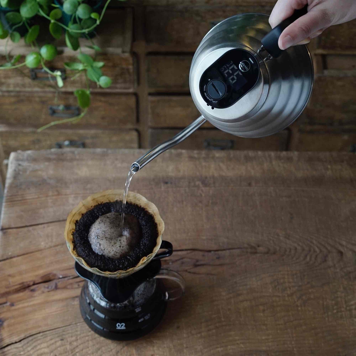 Hario Buono V60 Coffee Drip Kettle Thermometer