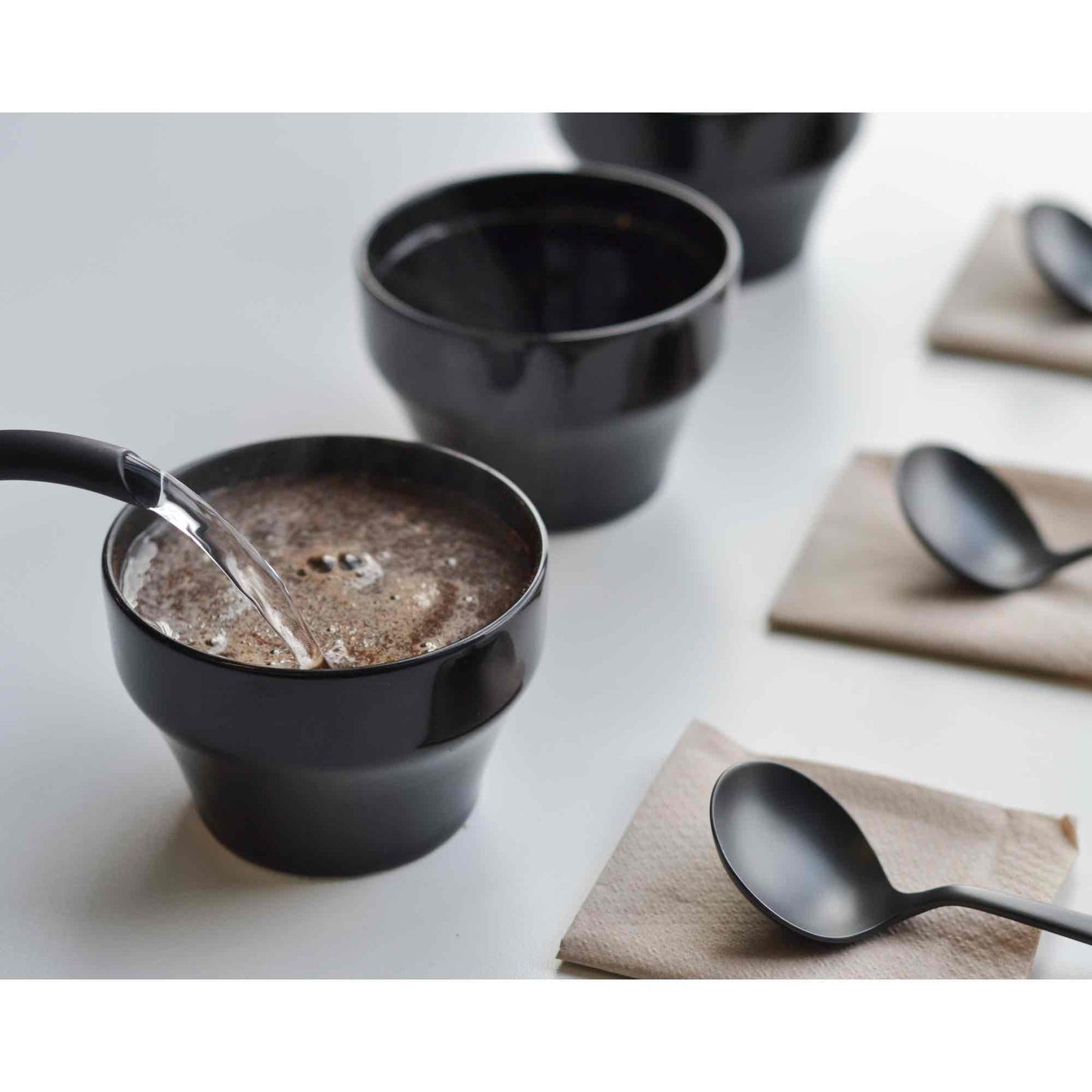 Hario Black Porcelain Coffee Cupping Bowl - Kasuya Style - 260ml