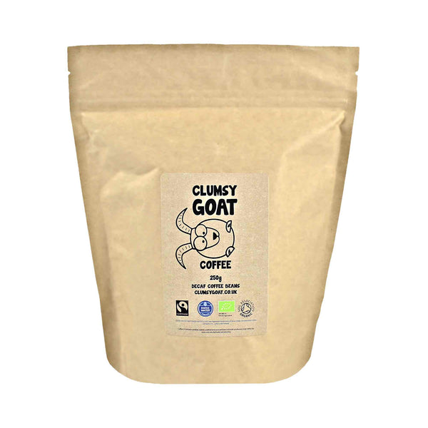 Clumsy Goat Fairtrade Organic Swiss Water Process Peruvian Decaf Coffee Beans