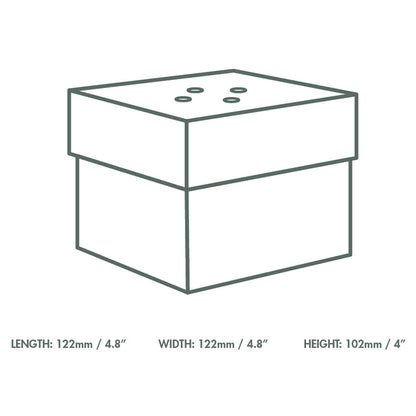 Vegware Compostable Premium Burger Box 10.5cm / 5in - Kraft - Case of 100