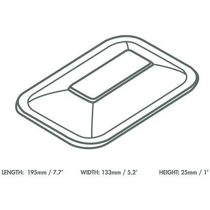 Vegware Compostable Size 3 PLA Gourmet Lid - Case of 600