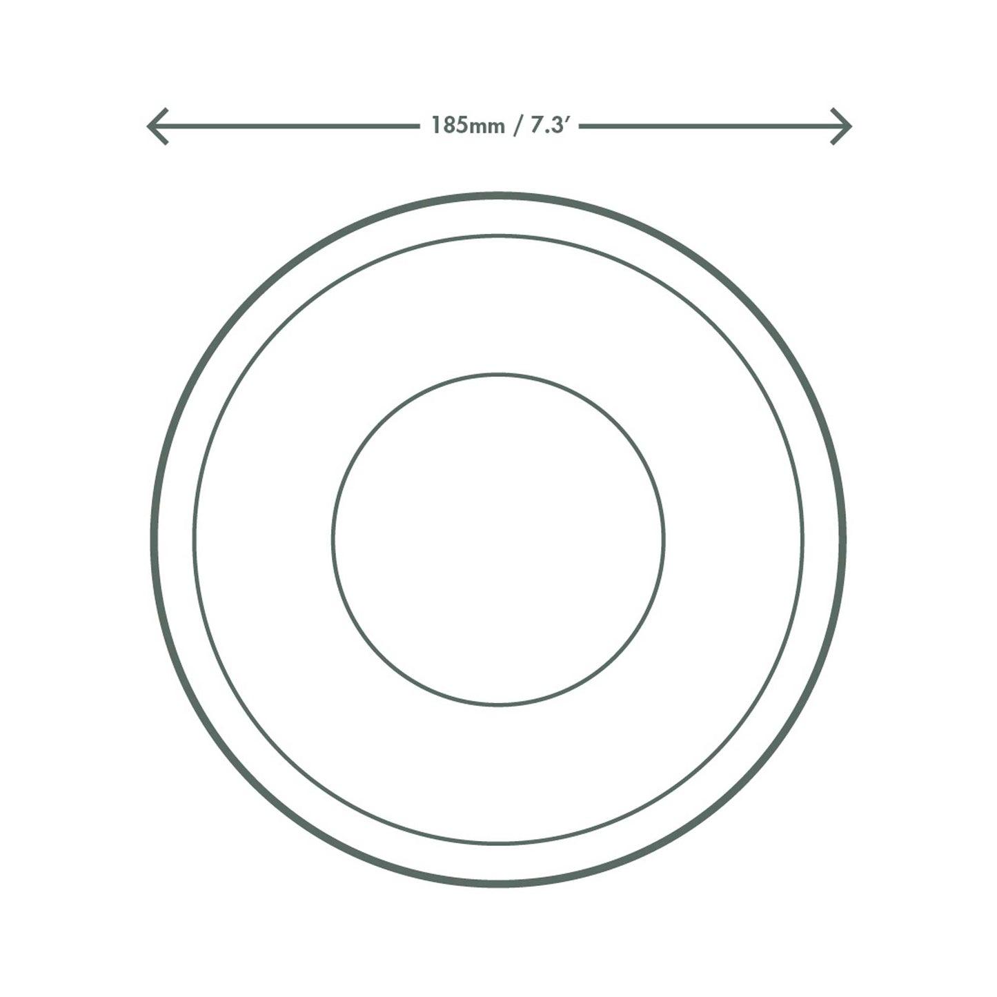 Vegware Compostable 185-Series PLA Flat Lid - Case of 300