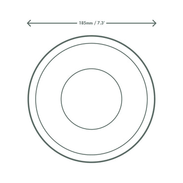Vegware Compostable 185-Series PLA Flat Lid - Case of 300