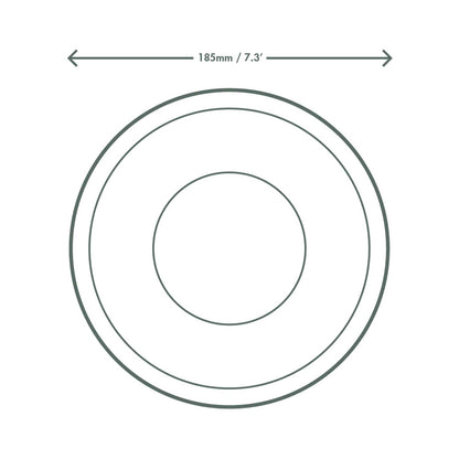 Vegware Compostable 185-Series PLA Flat Lid - Case of 300