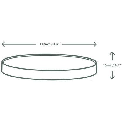 Vegware Compostable 115-Series Flat Paper Hot Lid - Case of 500