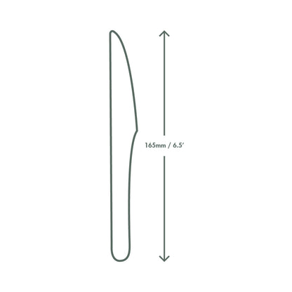 Vegware Compostable 6.5in Wooden Knife - Case of 1000